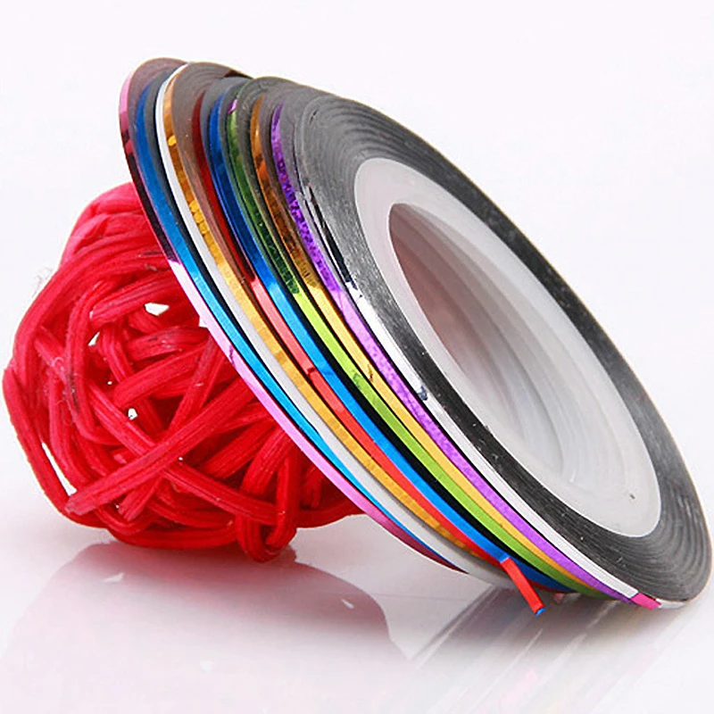 10 Rolls 1mm Nail Art Striping - Striping Tape Nail recension och pris