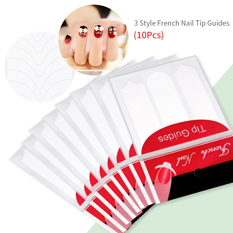 French Tip Manicure Stickers 1 - Striping Tape Nail recension och pris