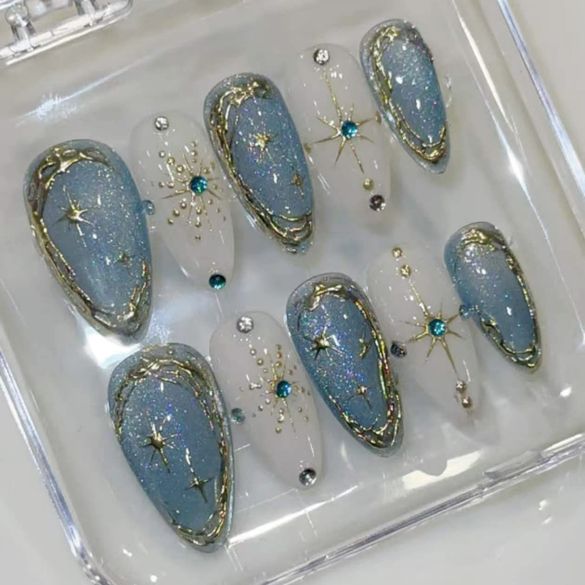 24pcs Gilded Starlight Stick o - Nail Art Y2K recension och pris