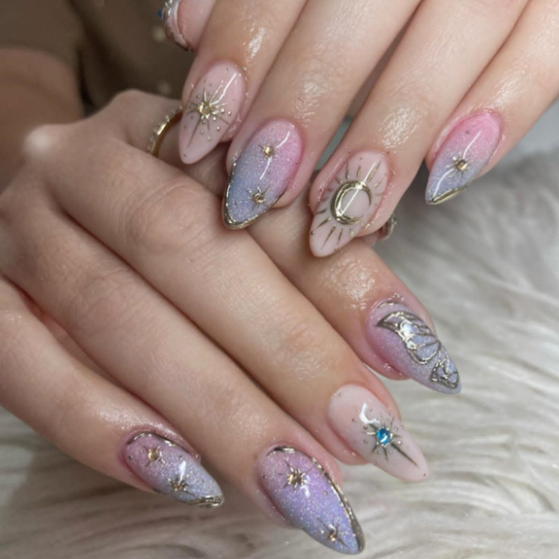 24pcs Gilded Starlight Stick o - Nail Art Y2K recension och pris