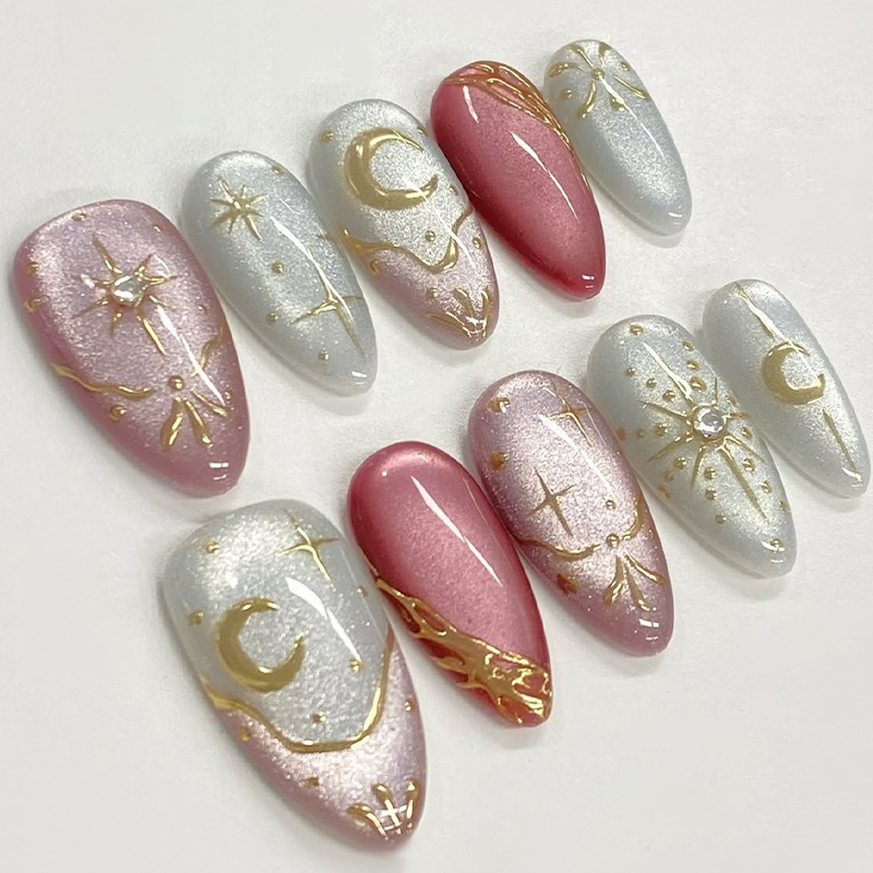 24pcs Gilded Starlight Stick o - Nail Art Y2K recension och pris