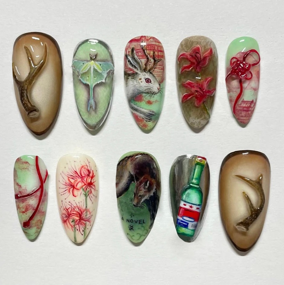 24pcs Vintage Country Style Fa - Nail Art Y2K recension och pris
