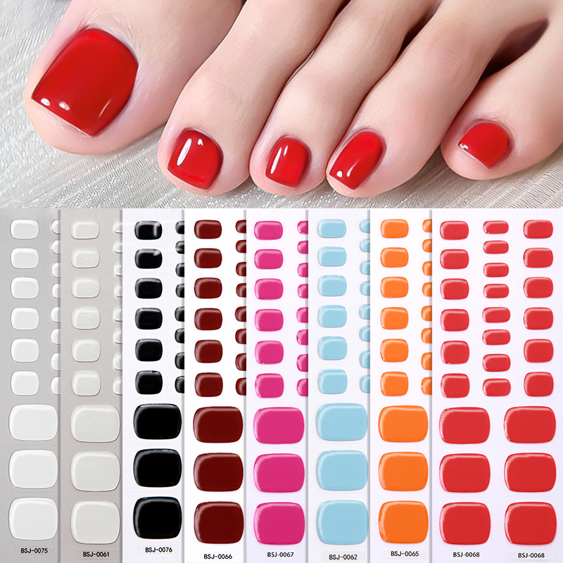 Toe Gel Nail Sticker Hardens w - Striping Tape Nail recension och pris