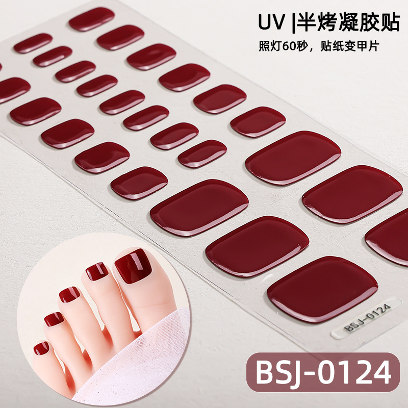 Toe Gel Nail Sticker Hardens w - Striping Tape Nail recension och pris