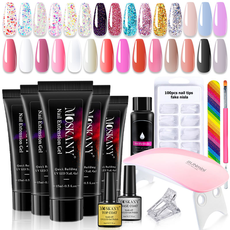 Poly Nail Gel Full Set With 6W - Nail Art Full Design recension och pris