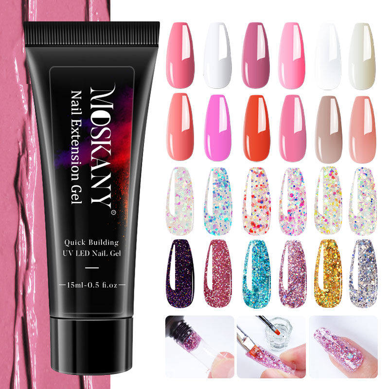 Poly Nail Gel Full Set With 6W - Nail Art Full Design recension och pris