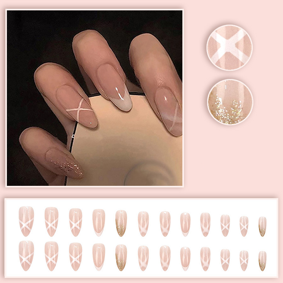 Medium fake nails for women Nu - Nail Art Full Design recension och pris