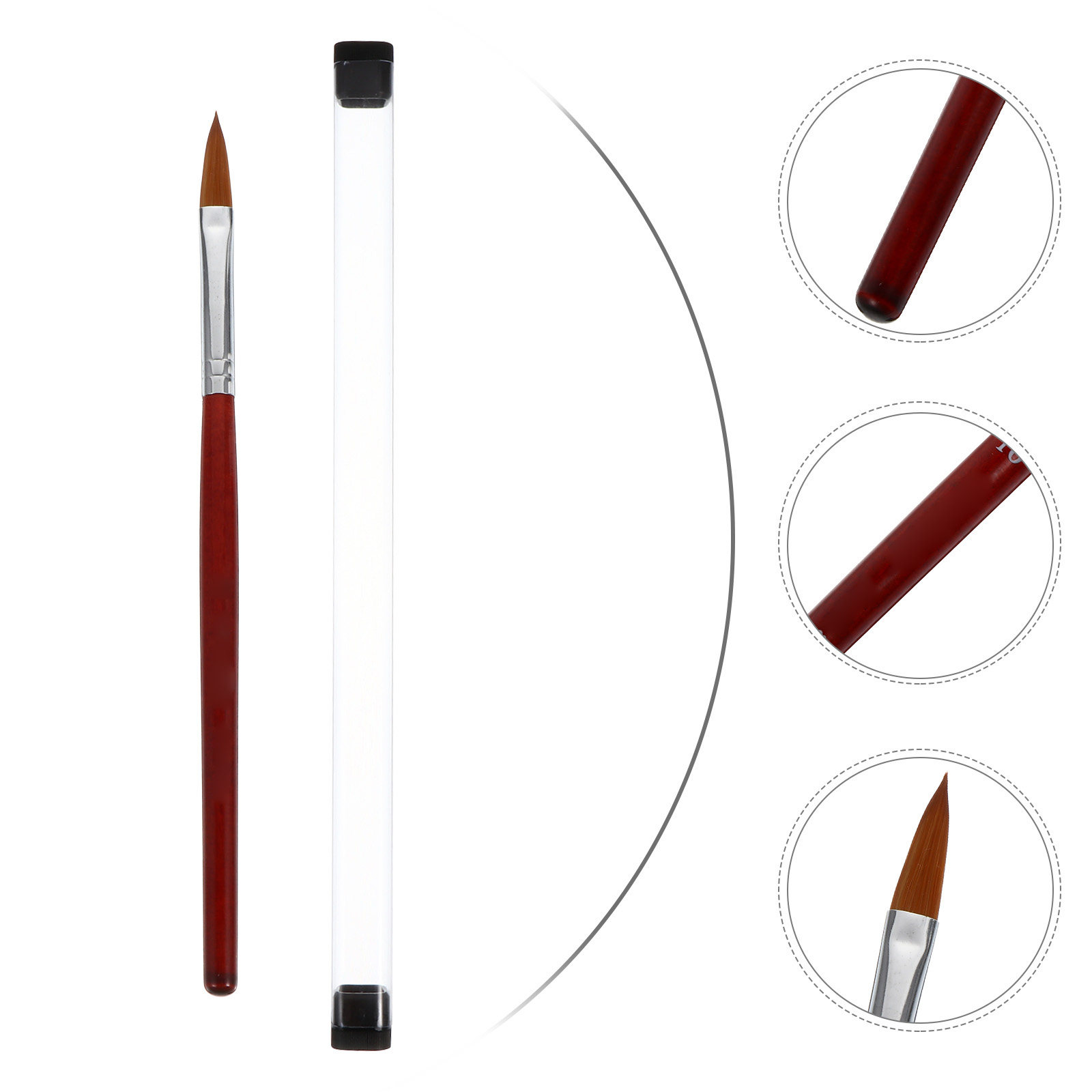 Ergonomic Nail Art Pen Brush f - Nail Art Natural recension och pris