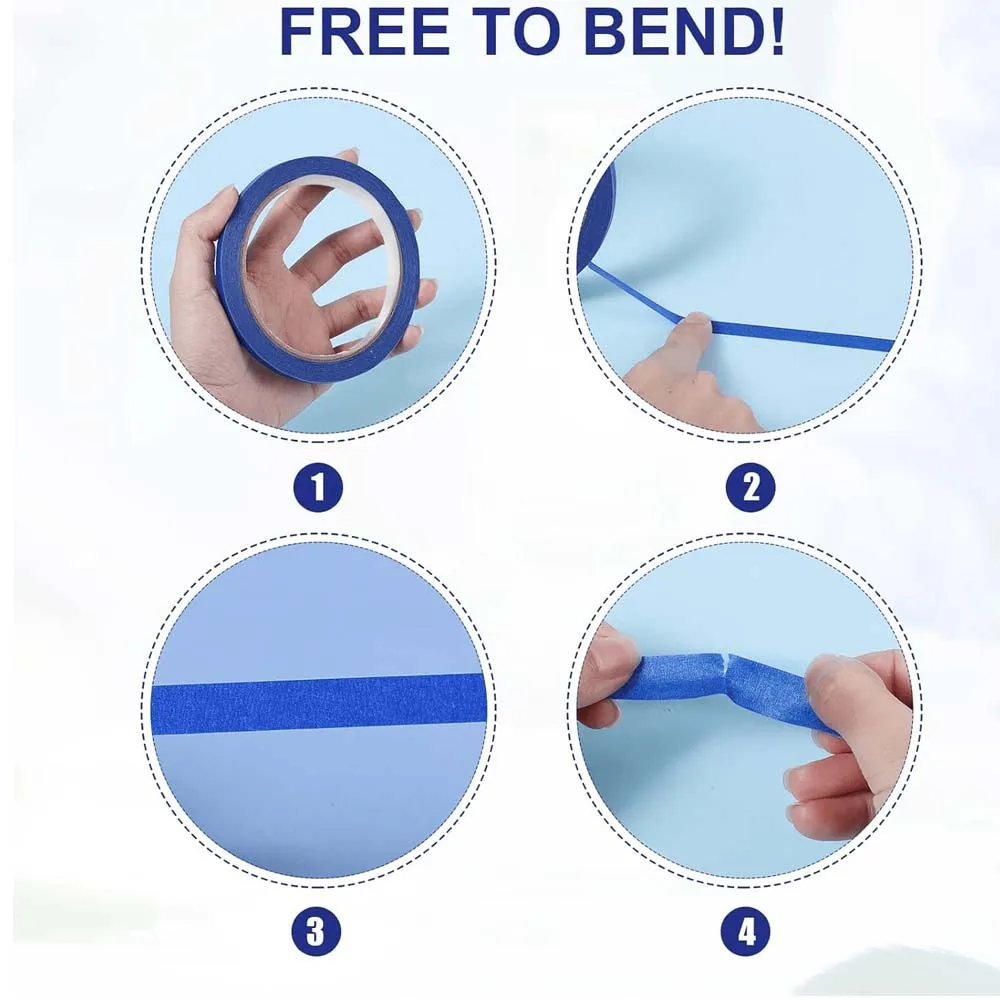 3 Rolls Of Blue Tape Are Suita - Striping Tape Nail recension och pris