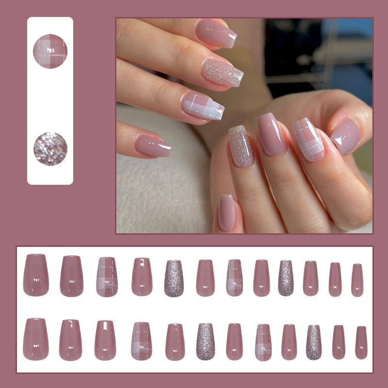 Short Medium fake nails for wo - Nail Art Full Design recension och pris