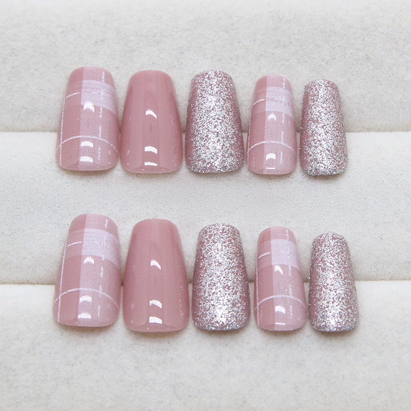 Short Medium fake nails for wo - Nail Art Full Design recension och pris