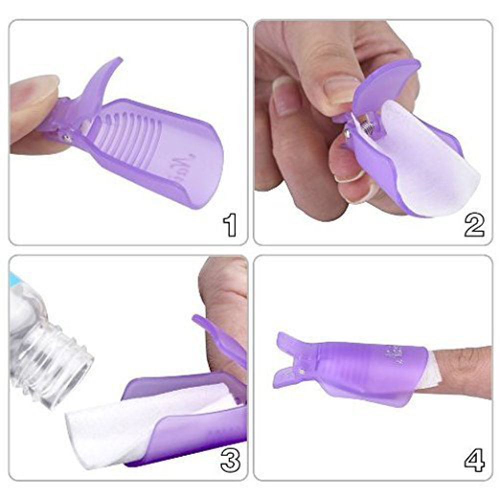 10Pcs Plastic Nail Art Soak Of - Nail Art Gel Polish recension och pris