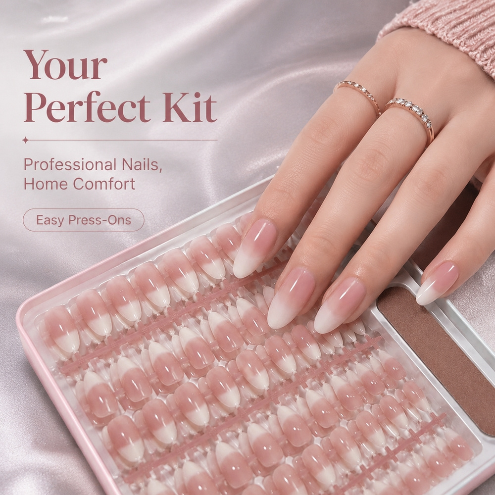 150Pcs Ins Style French Gradie - Nail Art Ombre Pink recension och pris