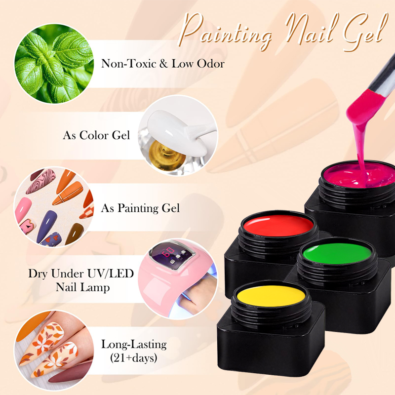 CHUNSHU Painting Gel Semi-soli - Nail Art Full Design recension och pris