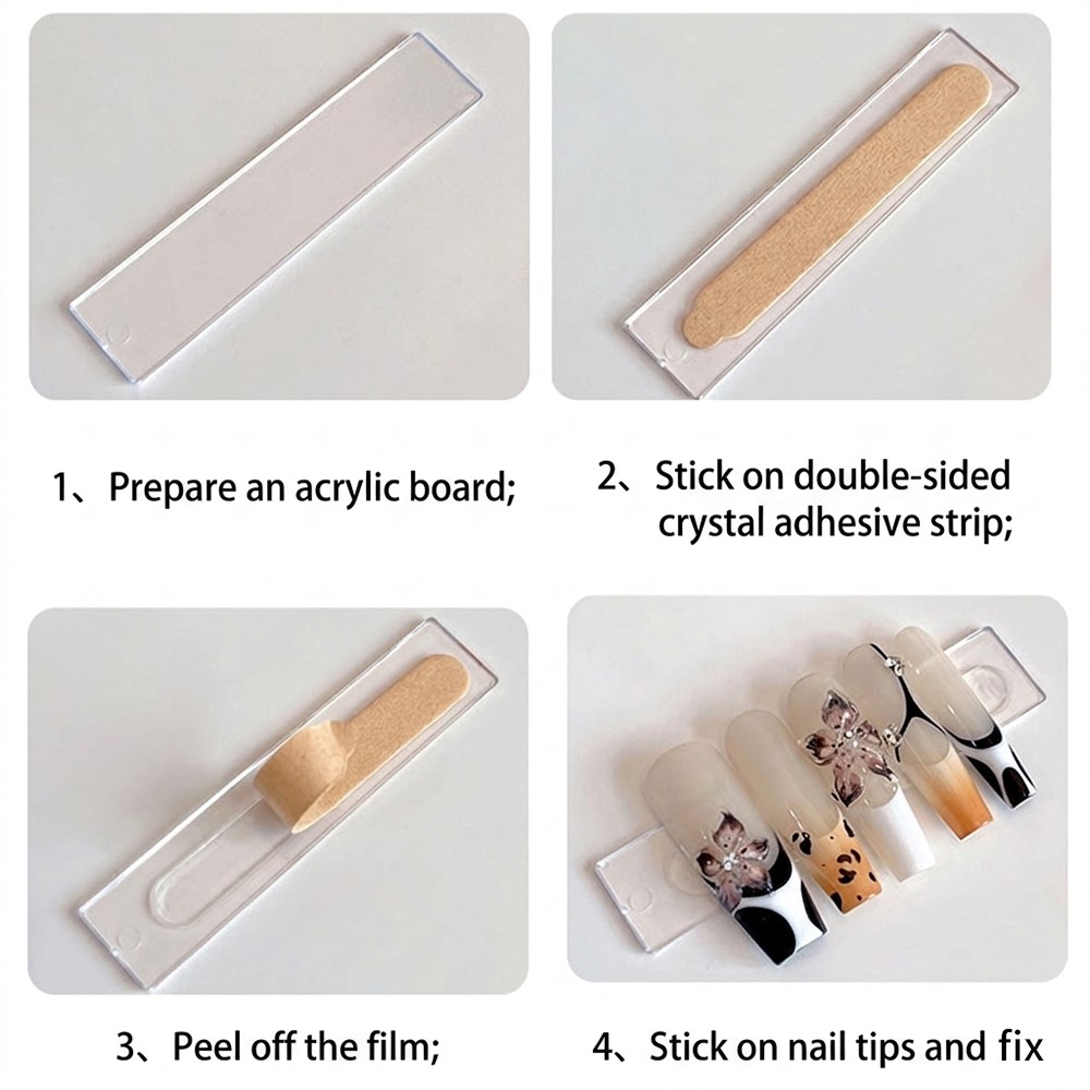 60/66/100pcs Transparent Doubl - Striping Tape Nail recension och pris