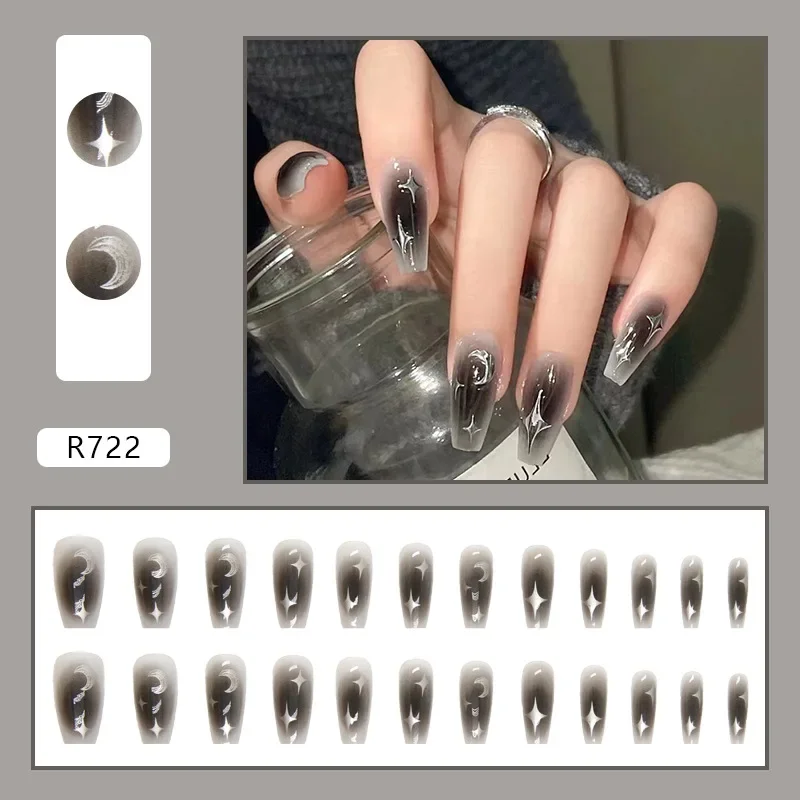 24Pcs/Set Dark Spice Wearable  - Nail Art Full Design recension och pris