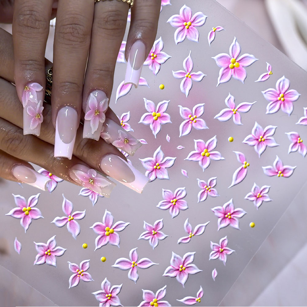 5D Relief Ombre Pink Five-Peta - Nail Art Ombre Pink recension och pris