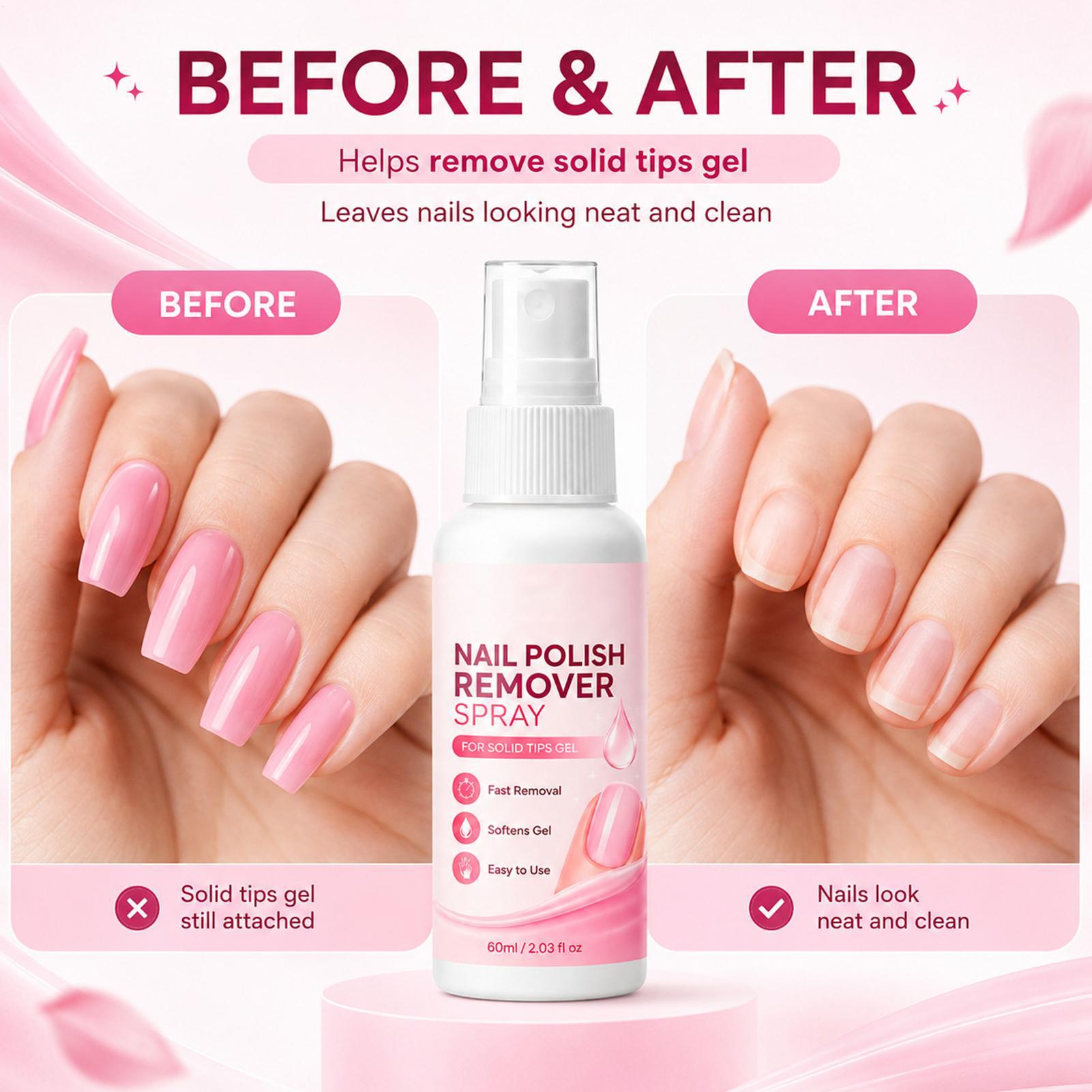 60ml Nail Remover Spray For Pr - Nail Art Gel Polish recension och pris