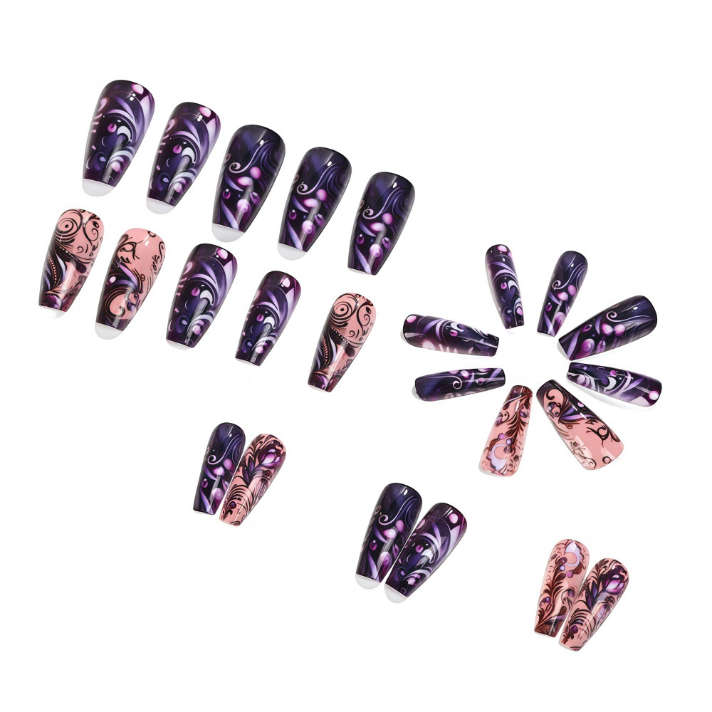 Medium fake nails for women gi - Nail Art Full Design recension och pris