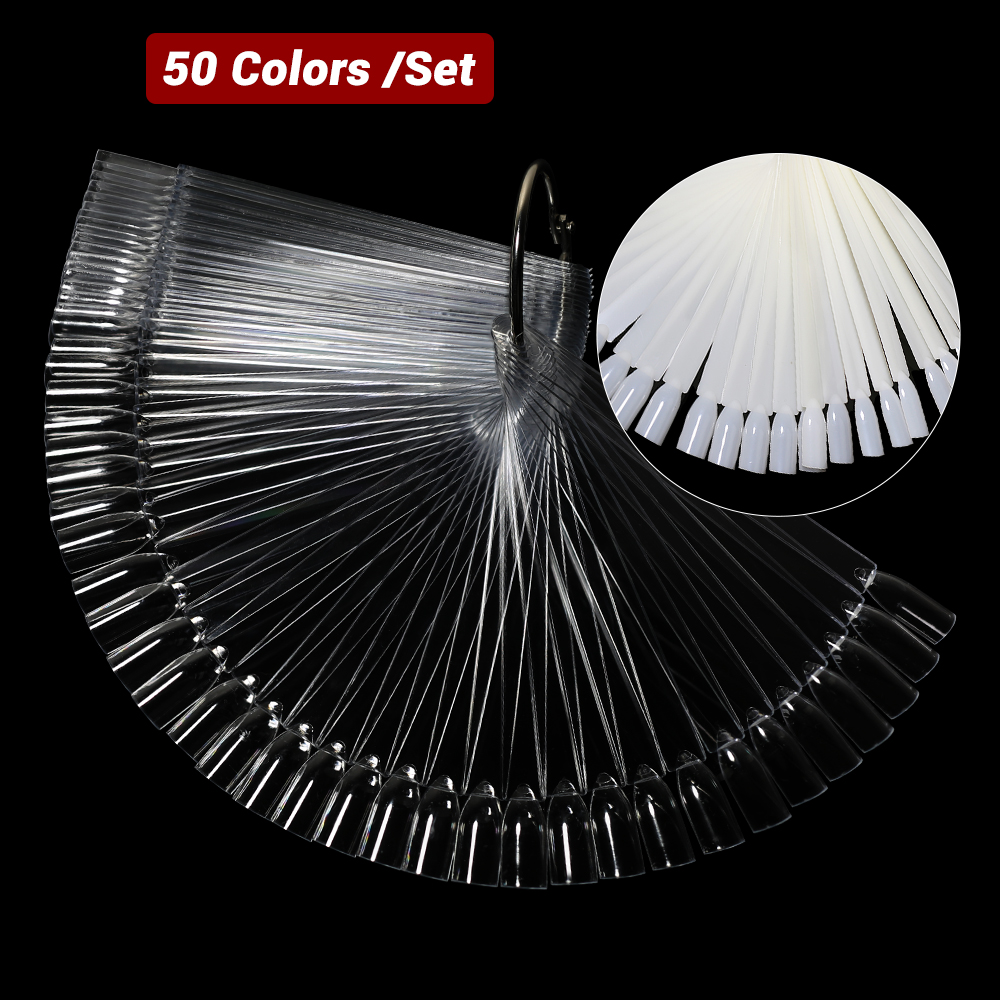 50Pcs False Nail Display Stick - Nail Art Natural recension och pris