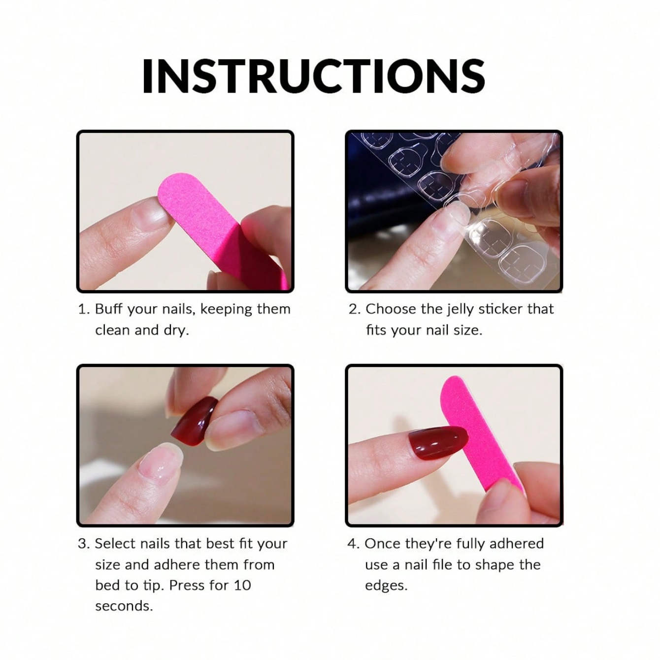 Medium Almond 10Pcs Press On N - Nail Art Y2K recension och pris
