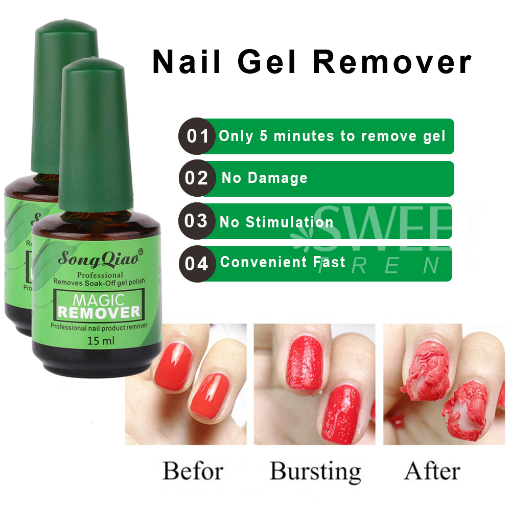 1/2/3pcs 15ml Nail Remover Bur - Nail Art Gel Polish recension och pris