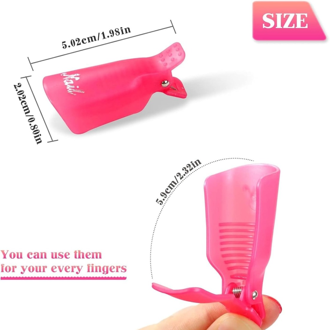 10 Pcs Nail Polish Remover Cli - Nail Art Ideas recension och pris